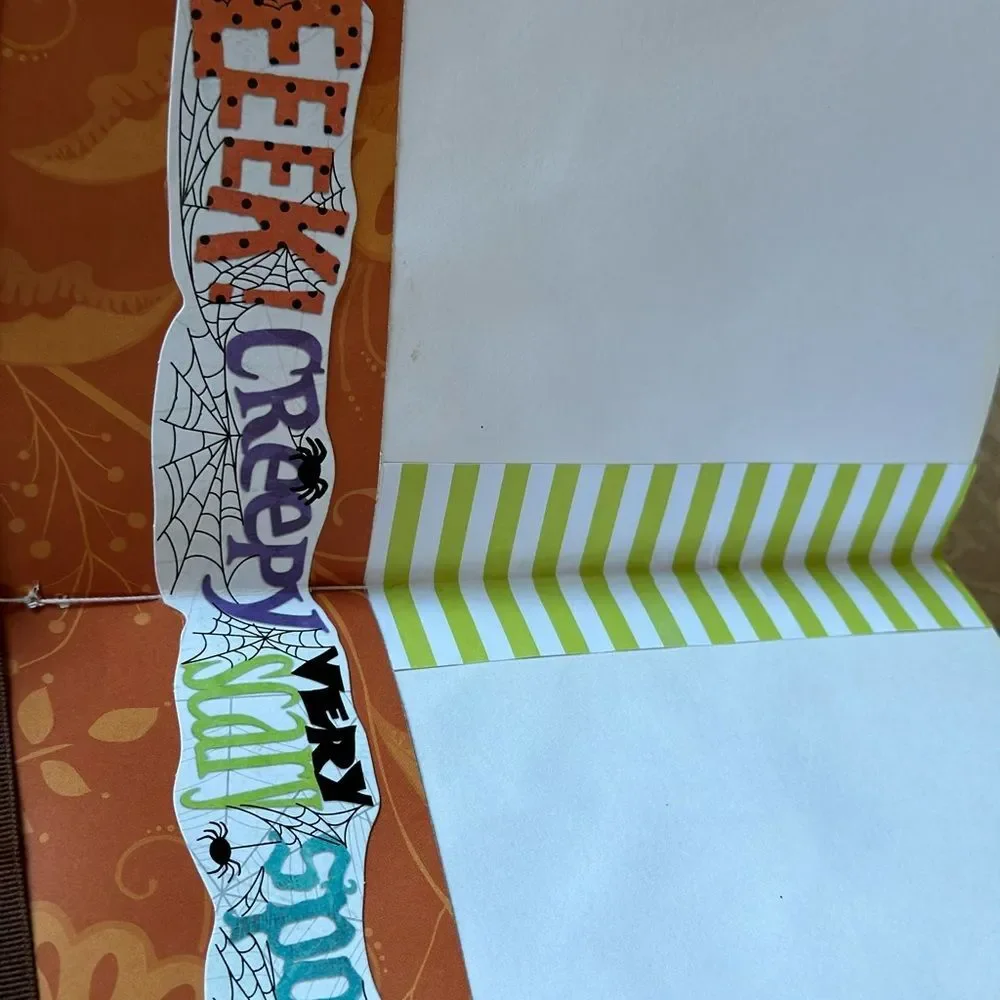 Fall themed distressed “junk” notebook set of 3 Halloween Autumn